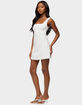 EDIKTED Citrina Lacey Striped Mini Dress image number 2