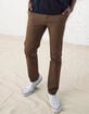 RSQ Mens Slim Straight Washed Dirt Chinos image number 2
