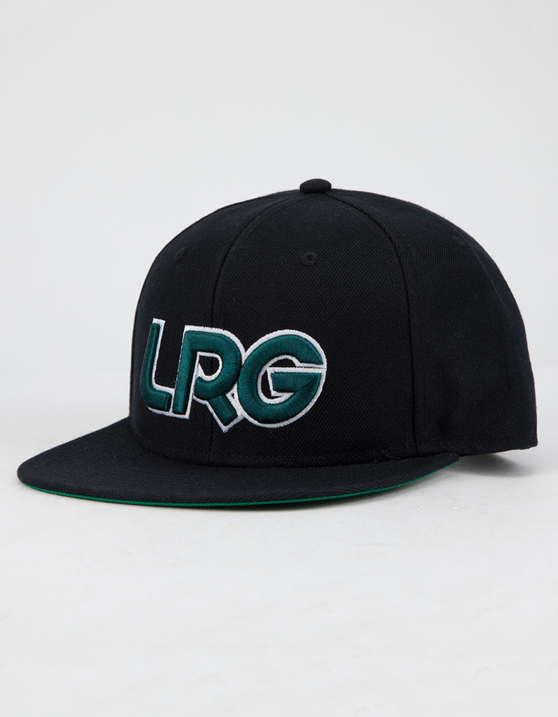 LRG Interception Black Mens Snapback Hat image number 0