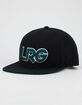 LRG Interception Black Mens Snapback Hat image number 1