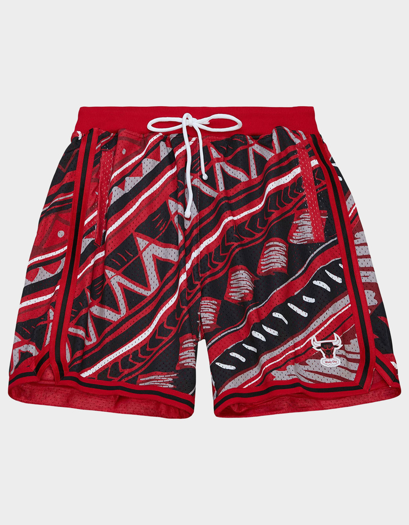 MITCHELL & NESS Chicago Bulls Game Day Pattern Mens Shorts image number 0