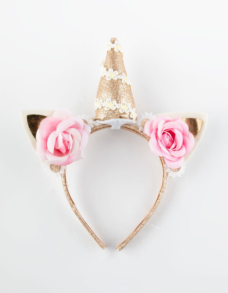 FULL TILT Floral Unicorn Headband image number 0