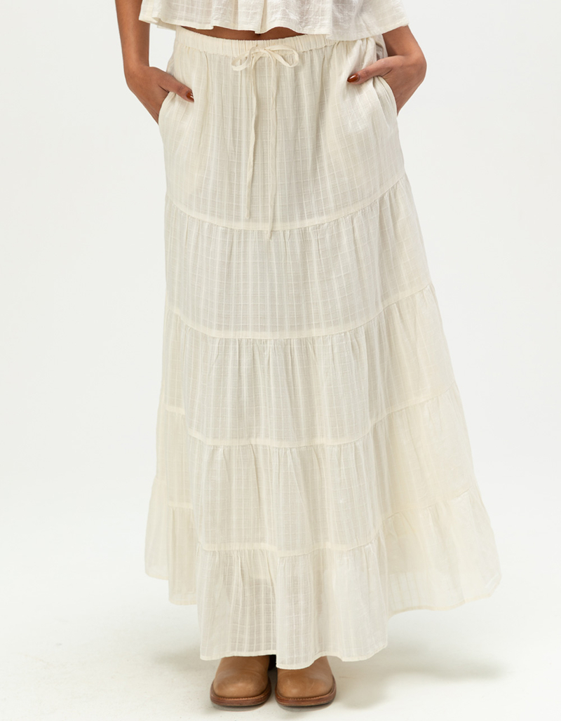 PATRONS OF PEACE Lotus Womens Maxi Skirt image number 1