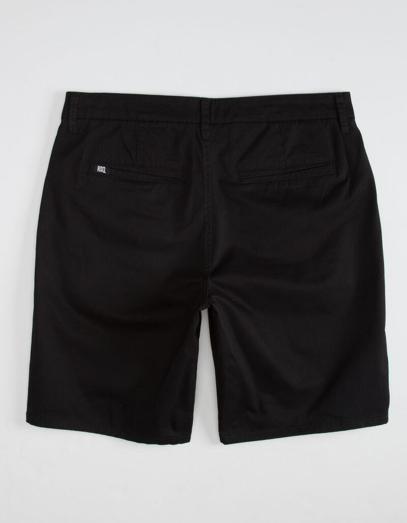 RSQ Mid Length Mens Black Chino Shorts BLACK 364586100