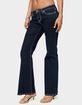 EDIKTED Louis Contrast Low Rise Jeans image number 2