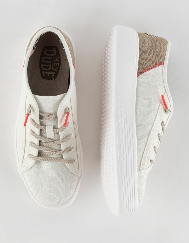 HEY DUDE Cody Craft Womens Linen Sneaker image number 4