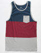 SHOUTHOUSE Triage Mens Navy Tank Top image number 1