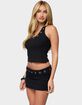 EDIKTED Havana Grommet Ribbed Halter Top image number 2