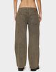 EDIKTED Petite Zahra Mud Wash Low Rise Jeans image number 3