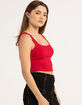 FULL TILT Square Neck Womens Tank Top image number 2