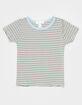 FULL TILT Essentials Girls Stripe Ringer Tee image number 1