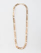 BLUE CROWN Figaro Chain Gold Necklace image number 1