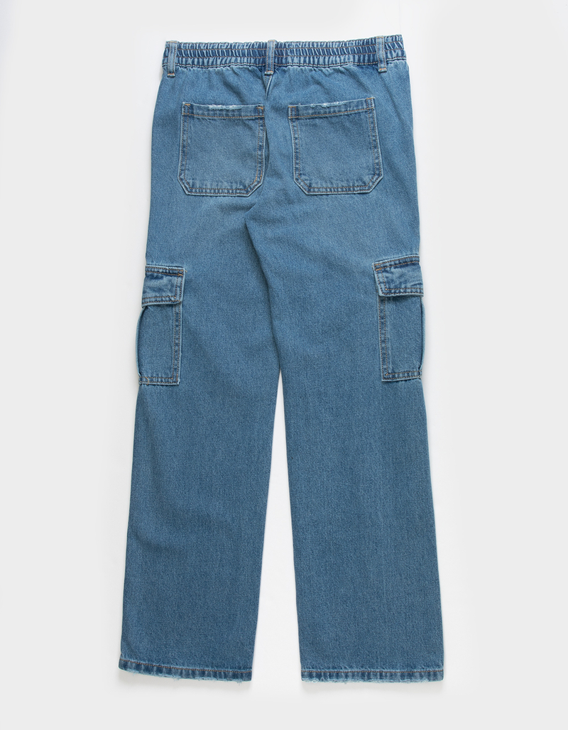 RSQ Girls Denim Cargo Pants image number 2