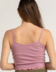 BOZZOLO Cinched Neck Lettuce Hem Womens Cami image number 3