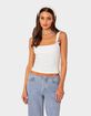 EDIKTED Lola Ribbed Tank Top image number 5