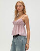 FULL TILT Sparkle Womens Babydoll Cami image number 3