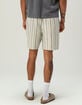 RSQ Mens Stripe Pull On Shorts image number 6