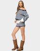 EDIKTED Saphi Striped Oversized Knit Sweater image number 4