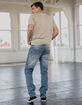 RSQ Brooklyn Relaxed Taper Carbon Blast Mens Ripped Jeans image number 4