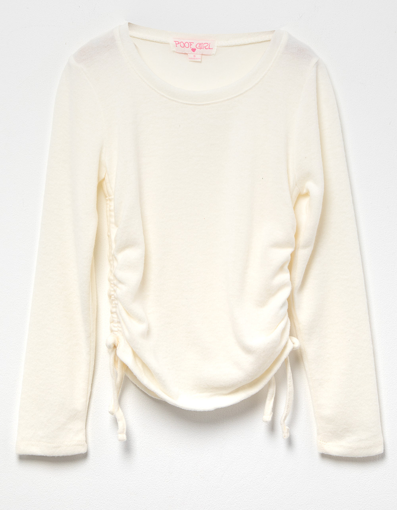 POOF Solid Cinch Side Girls Top image number 0