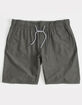 VISSLA Hemp No See Ums Mens Charcoal Elastic Shorts image number 1