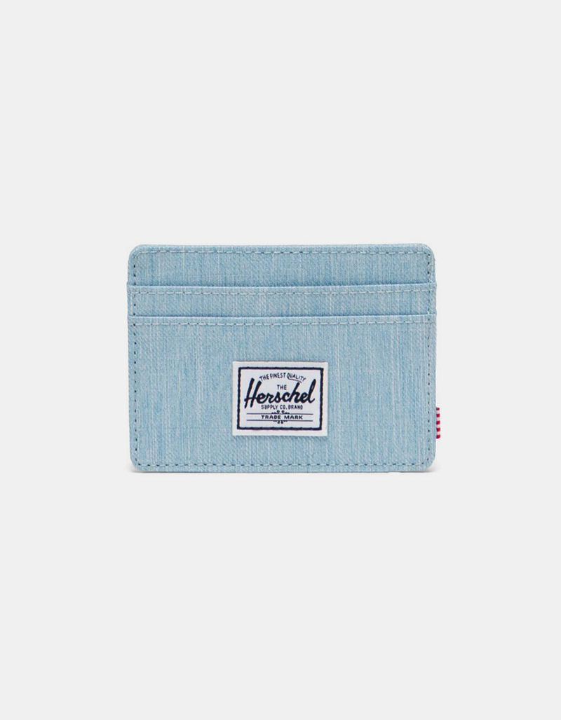 HERSCHEL SUPPLY CO. Charlie Light Denim Crosshatch Wallet image number 0
