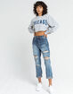 FULL TILT Chicago Womens Crop Sweatshirt image number 4