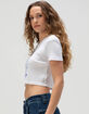 OBEY Catalogue Womens Crop Fitted Tee image number 3