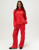 THE MAYFAIR GROUP Womens Waffle Knit Wide Leg Sweatpants image number 1