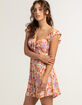 TIMING Tie Front Womens Babydoll Dress image number 2