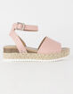 SODA Topic Ankle Strap Girls Platform Sandals image number 2