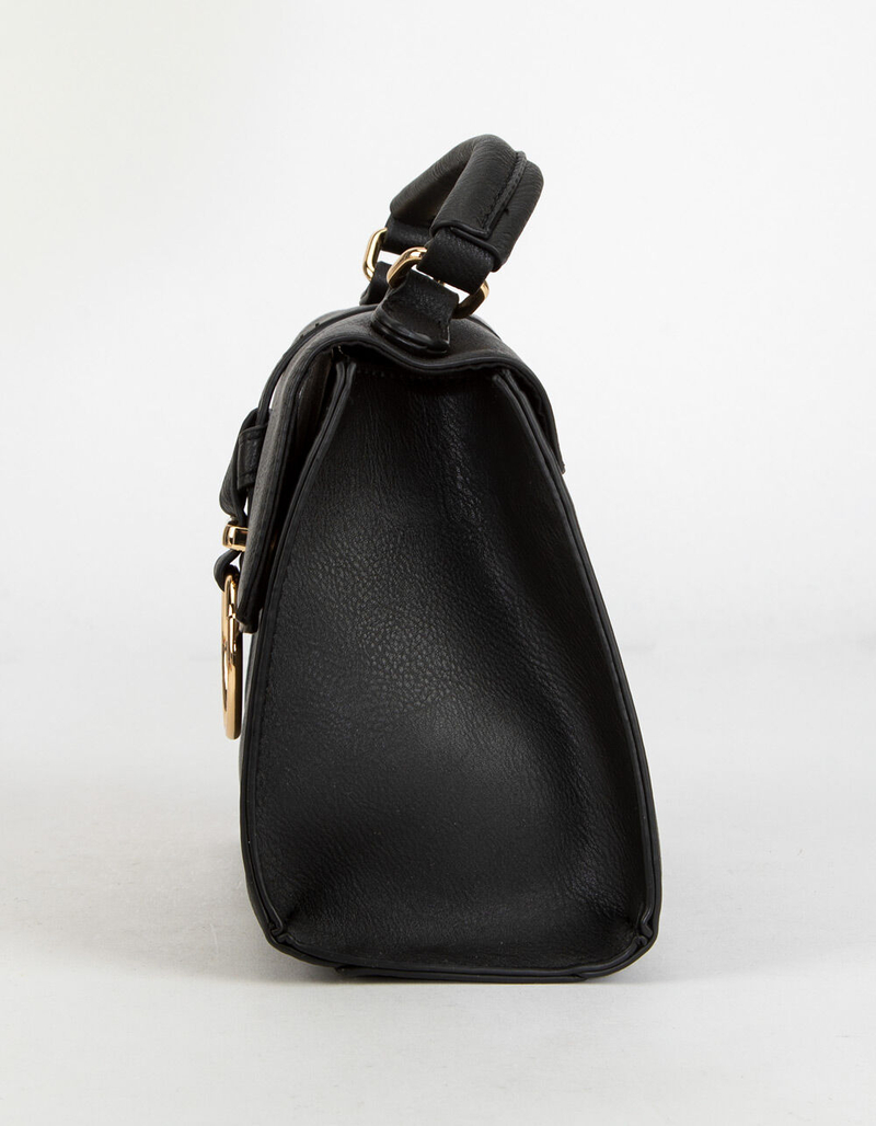 VIOLET RAY Structured Black Crossbody Bag image number 1