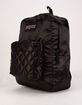 JANSPORT Super FX Black Satin Diamond Quilting Backpack image number 2