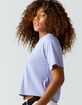 THE NORTH FACE Half Dome Womens Lavender Crop Tee image number 2
