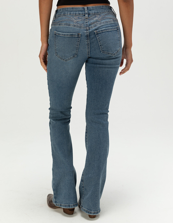 RSQ Womens Low Rise Butterfly Bootcut Jeans Alternative Image