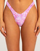 KULANI KINIS Grape Spritz Retro Y Thong Bikini Bottom image number 2
