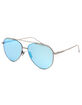 DIFF EYEWEAR Dash Aviator Light Gunmetal & Ice Blue Polarized Sunglasses image number 1