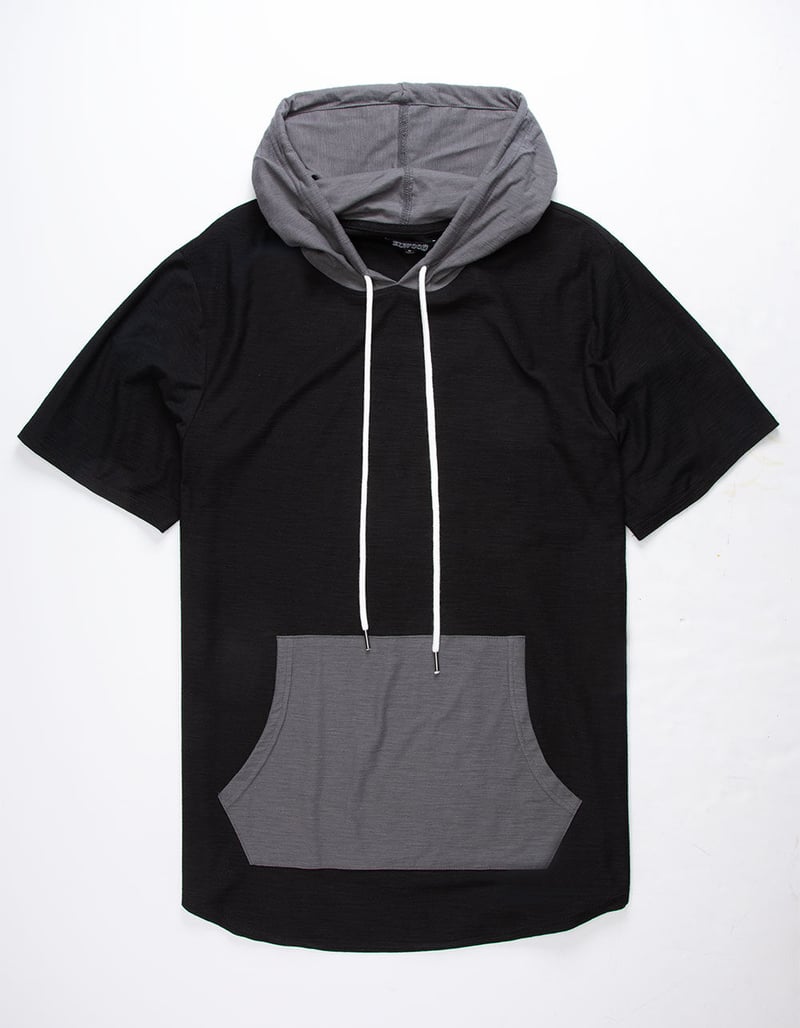 ELWOOD Color Block Mens Hooded T-Shirt image number 0