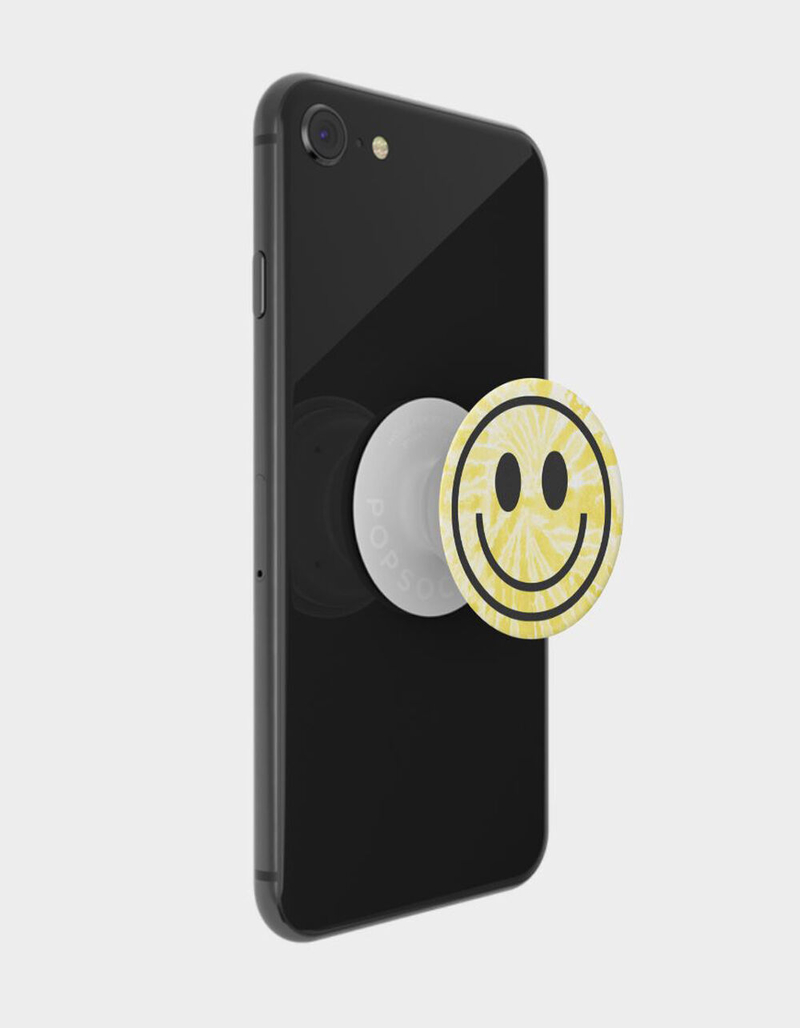 POPSOCKETS Tie Dye Smiley Phone Stand and Grip image number 2