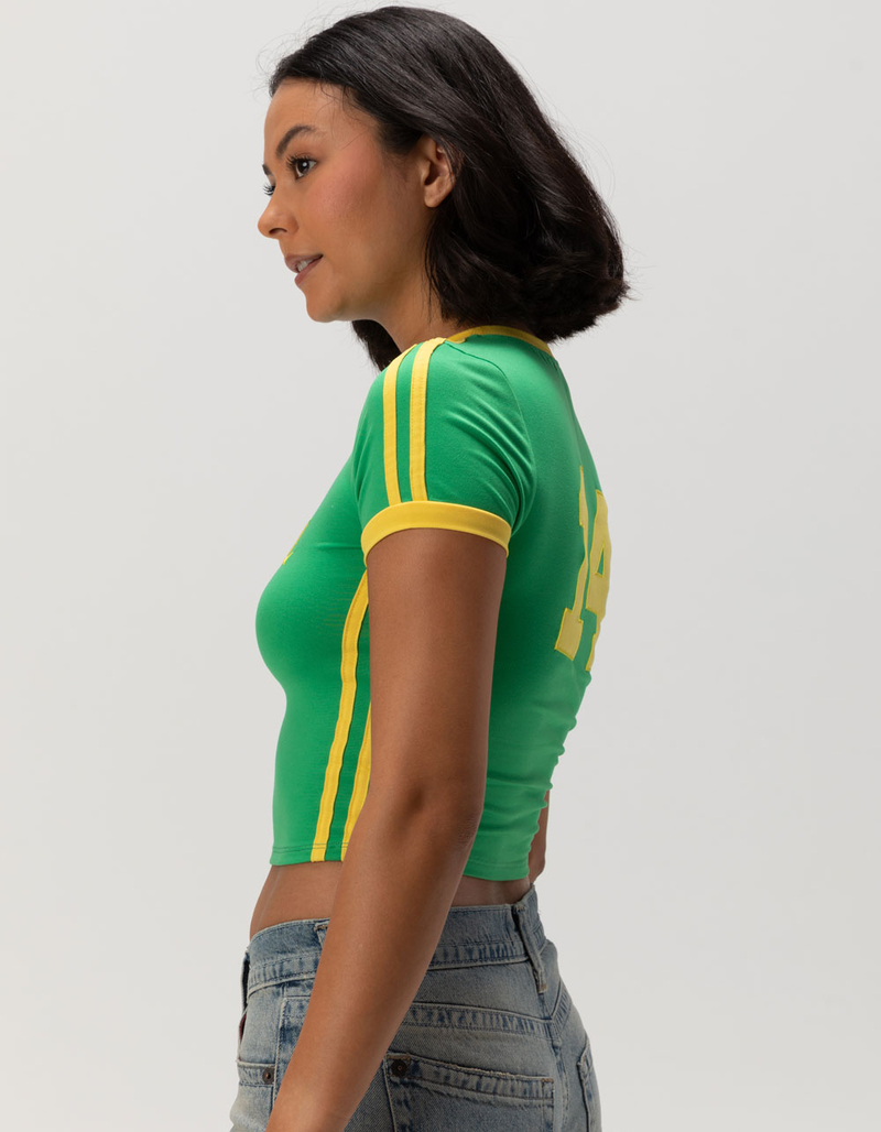 RSQ Womens Brazil Baby Tee GREEN Tillys