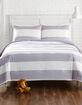 Grey Stripe Full/Queen Comforter Set image number 1