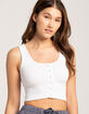 FULL TILT Seamless Snap Front Womens Tank Top image number 1