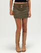 WEST OF MELROSE Womens Plaid Belted Skirt image number 2