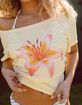 FULL TILT Womens Off The Shoulder Lily Tee image number 6
