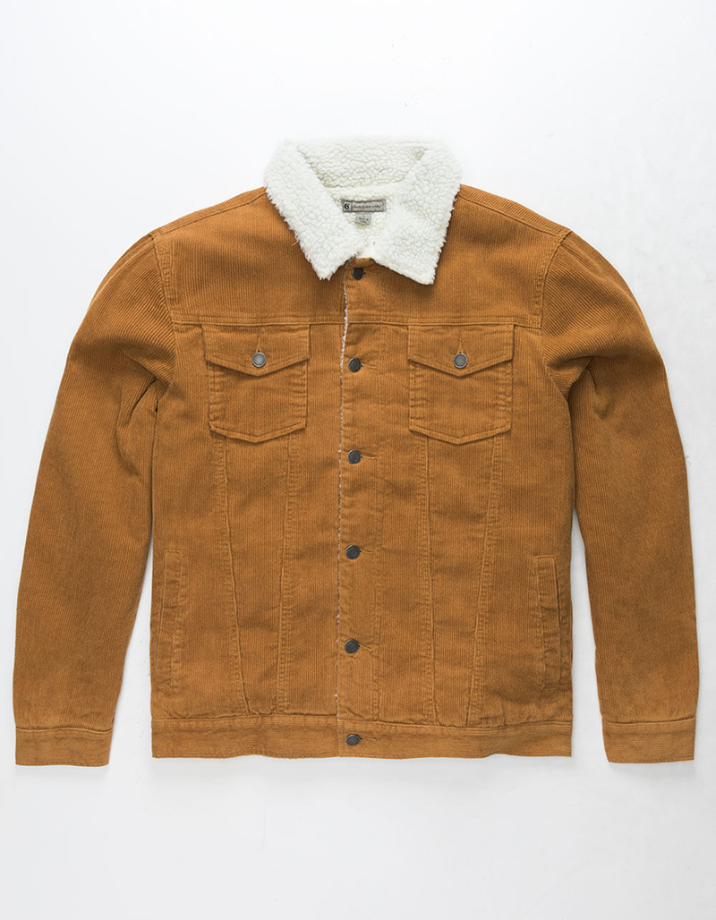 CHARLES AND A HALF Black Hills Sherpa Mens Corduroy Jacket image number 0