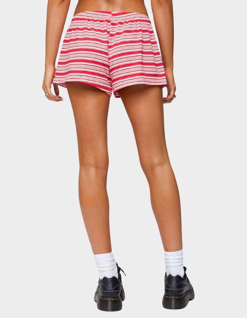 EDIKTED Glennon Striped Shorts image number 2