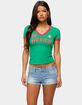 EDIKTED Mexico 08 V-Neck Tee image number 1