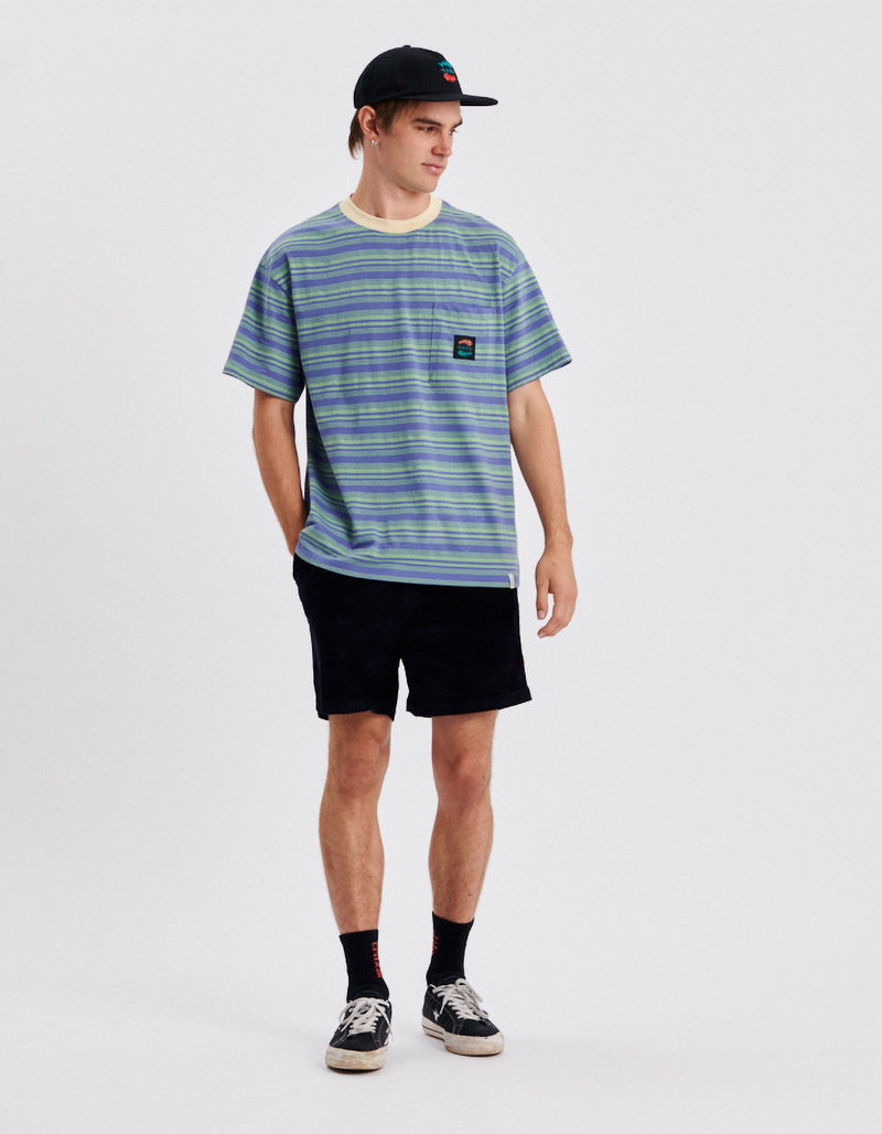 THE CRITICAL SLIDE SOCIETY Bone Yard Mens Stripe Pocket Tee image number 5