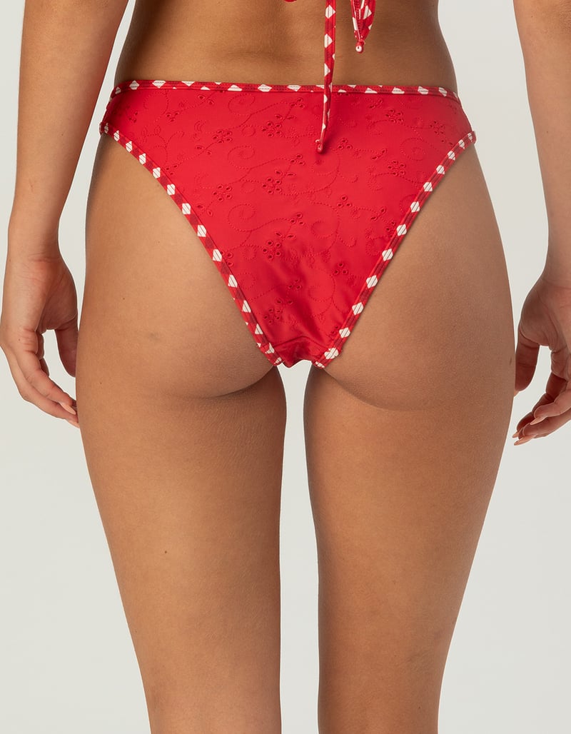 FULL TILT Eyelet Cheekier Bikini Bottoms image number 4