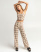 WEST OF MELROSE Rad In Plaid Womens Wide Leg Pants image number 1